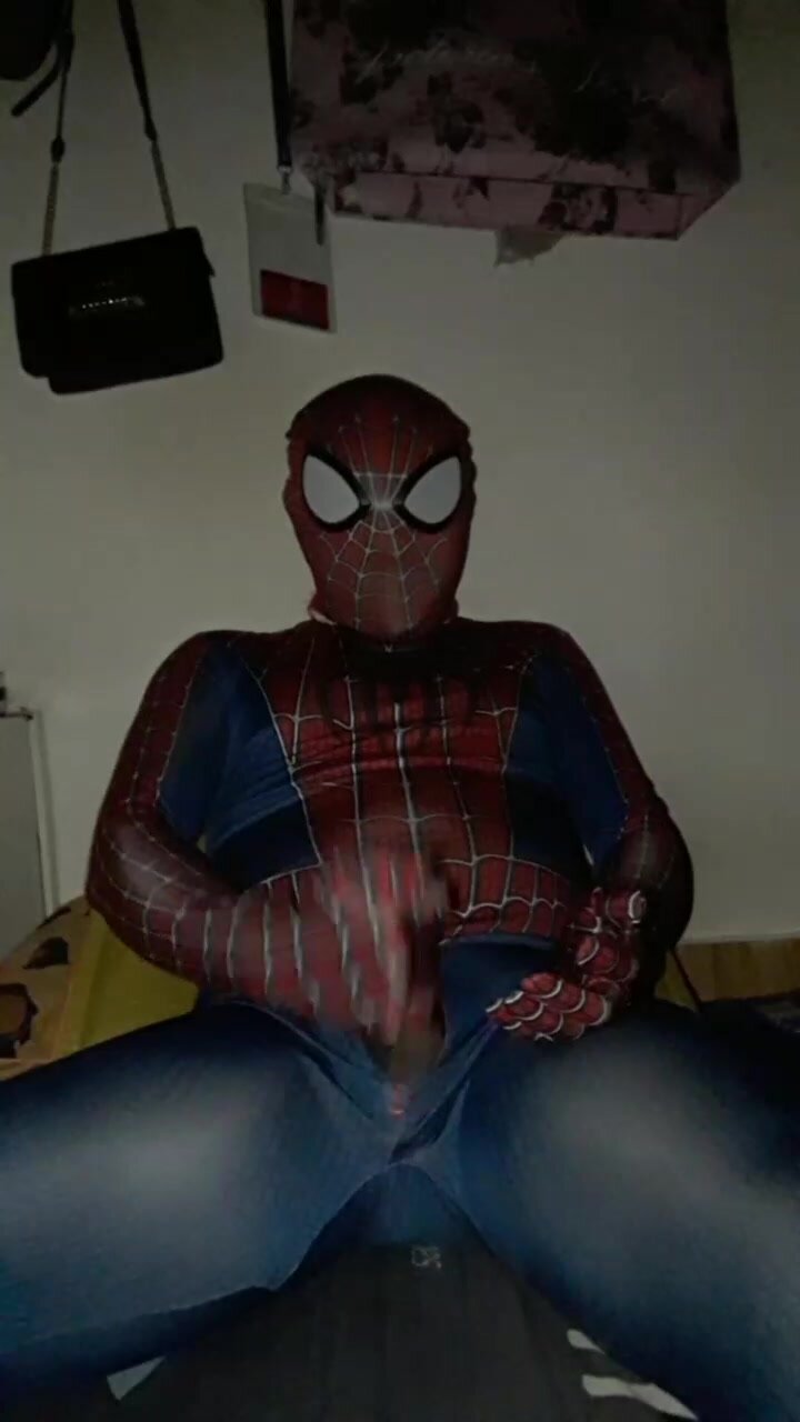 Spider man gagged tape horny