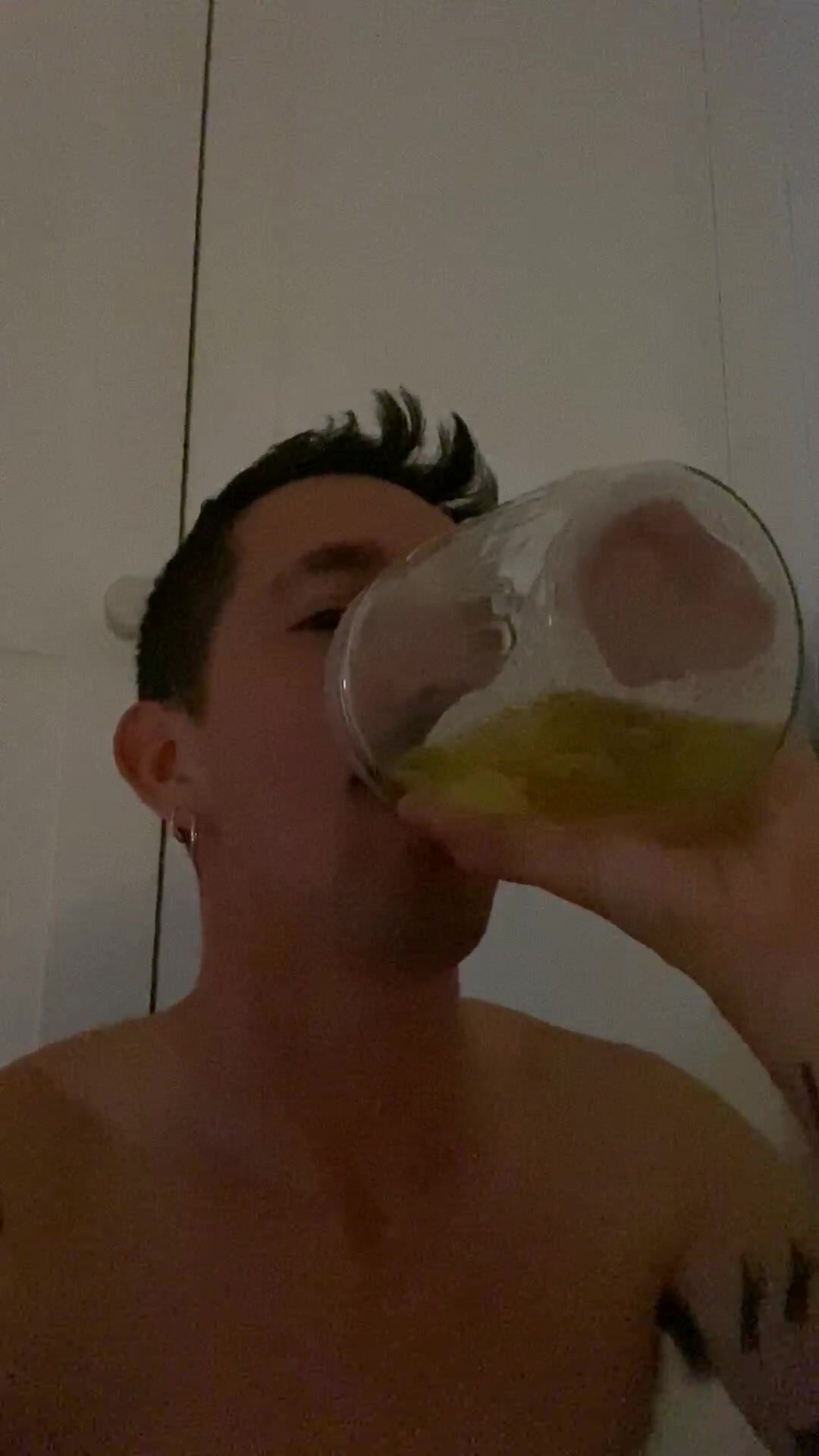 Drinking my own piss - video 4