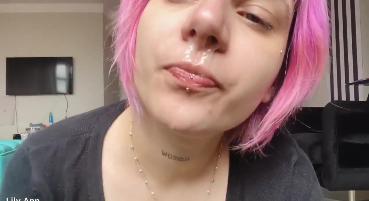 sexy girl is a snot eater