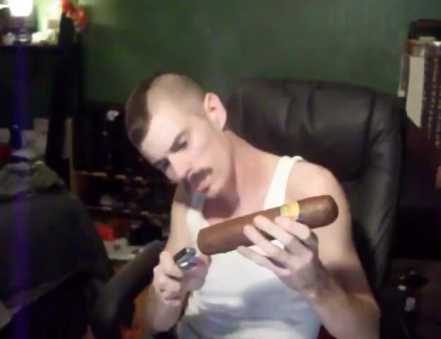 Guy huge cigar