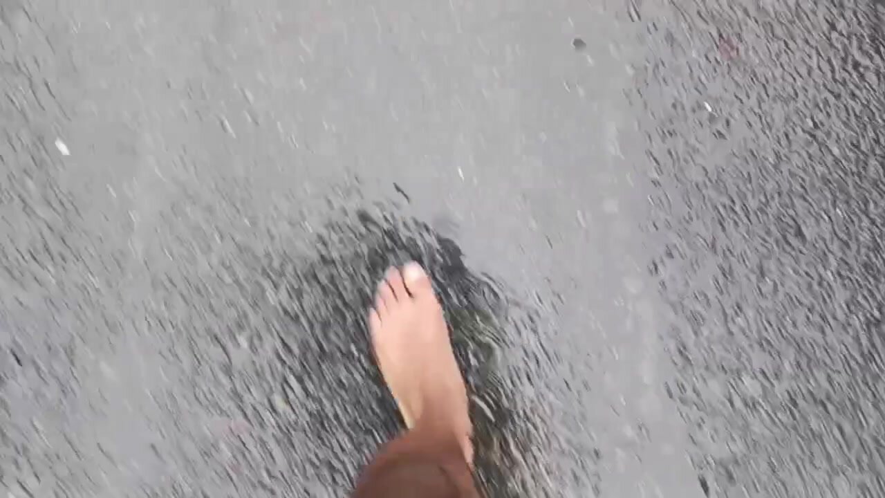 Walking Barefoot in the Rain