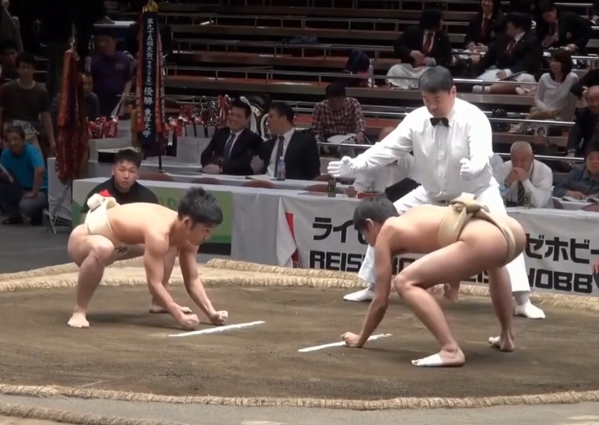 Students SUMO match with Gorgeous technique finish