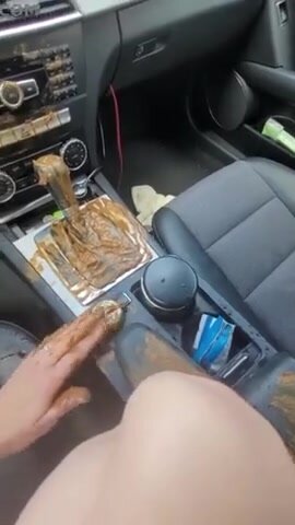 smearing her shit all over her exes car