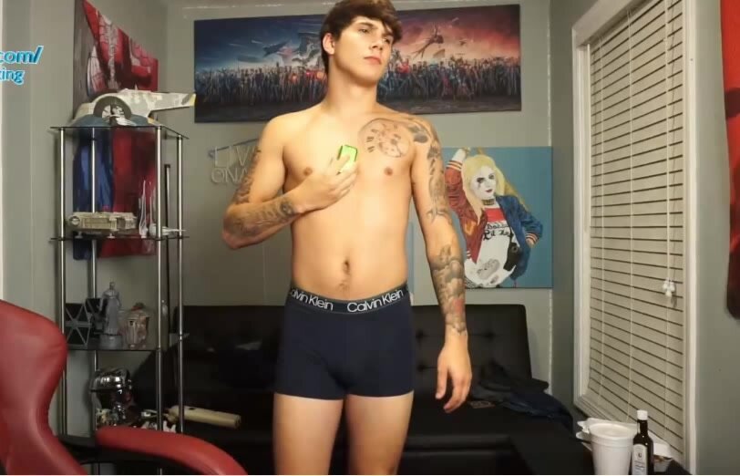 sexy straight twink on cam 14