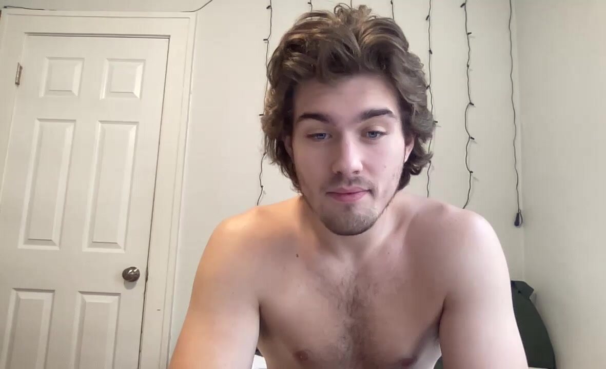 College Boy Spreads Hairy Butt