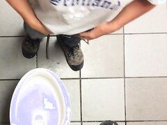pissing video of men in public toilet