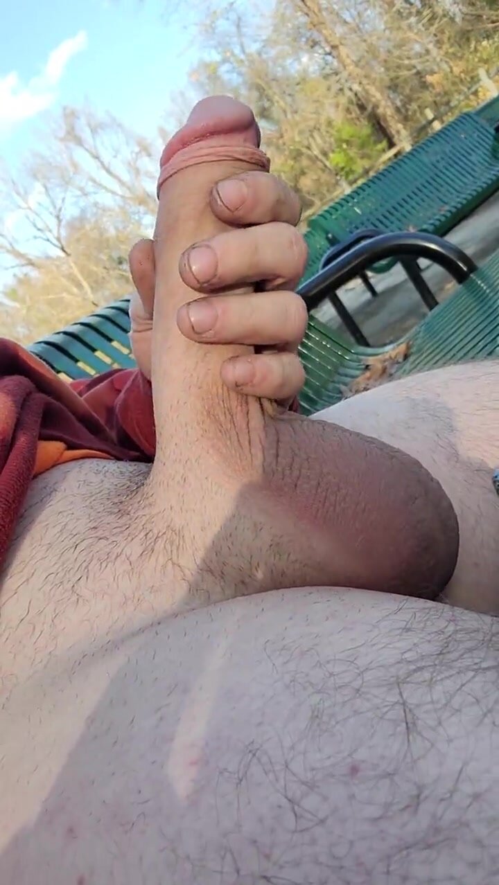 Big balled perv at the park (no cum)