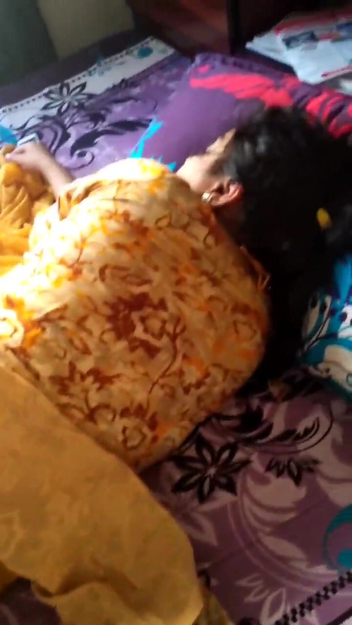 Desi sleeping mom 