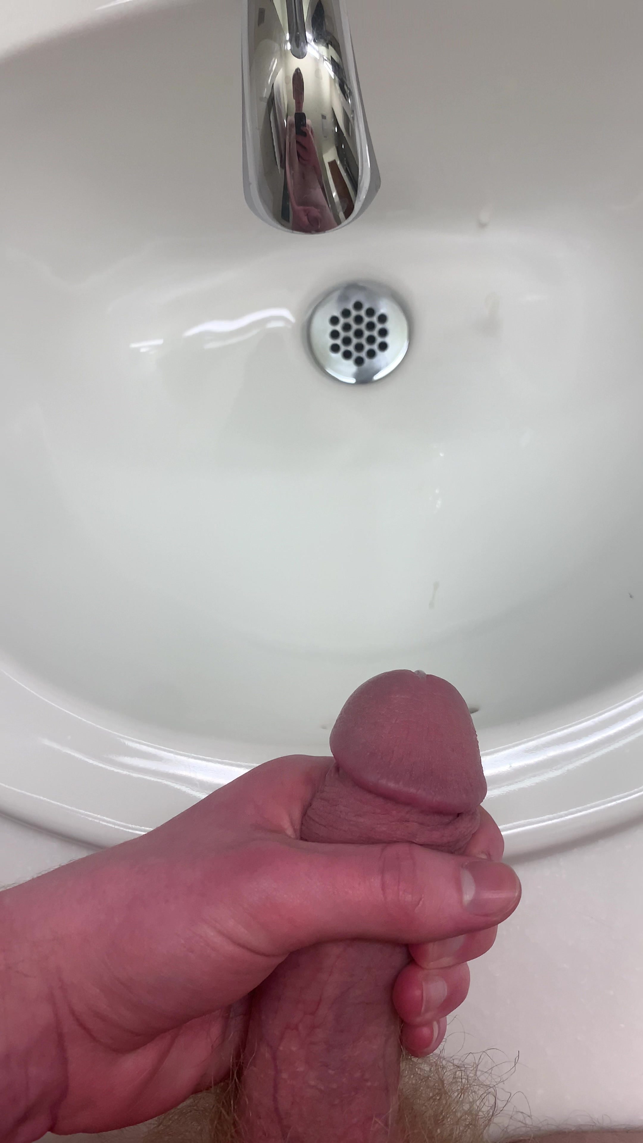Cumming in the dorm communal bathroom