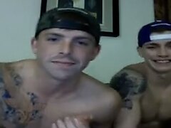 Two Hot Str8 Friends Go Gay On Cam