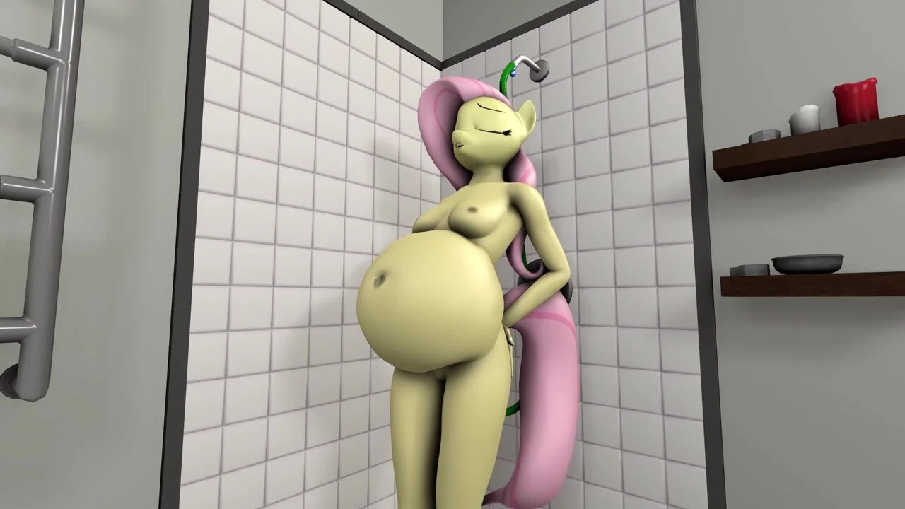 Fluttershy water belly inflation - ThisVid.com на русском