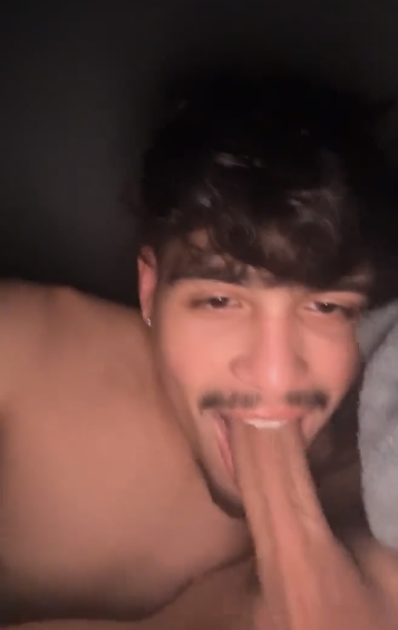 cute latino twink does a blowjob and face fucked