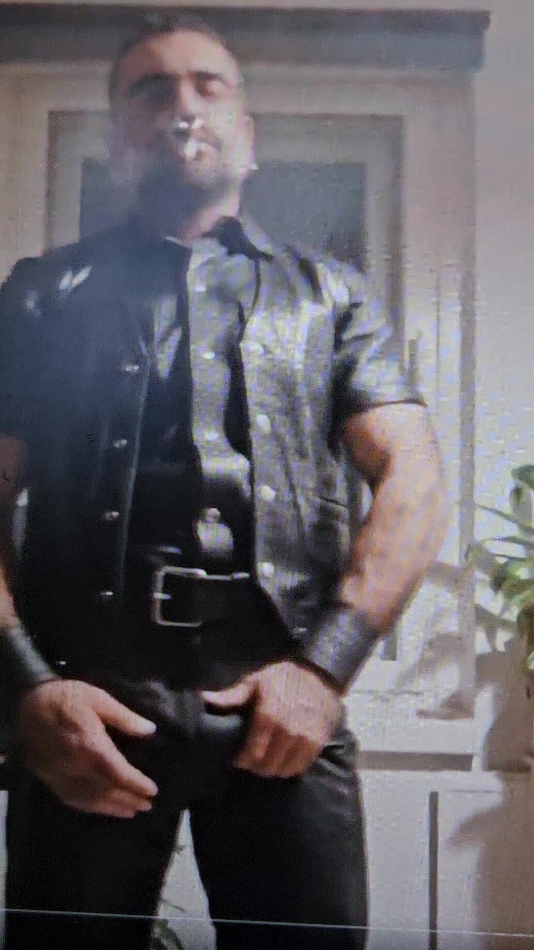 Hot leather Dad
