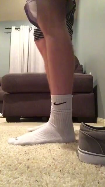 Boy shows his Socks