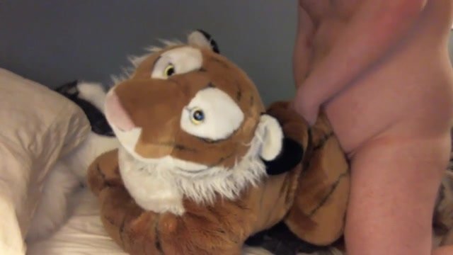 Fucking my big tiger up his ass and blowing a load in h
