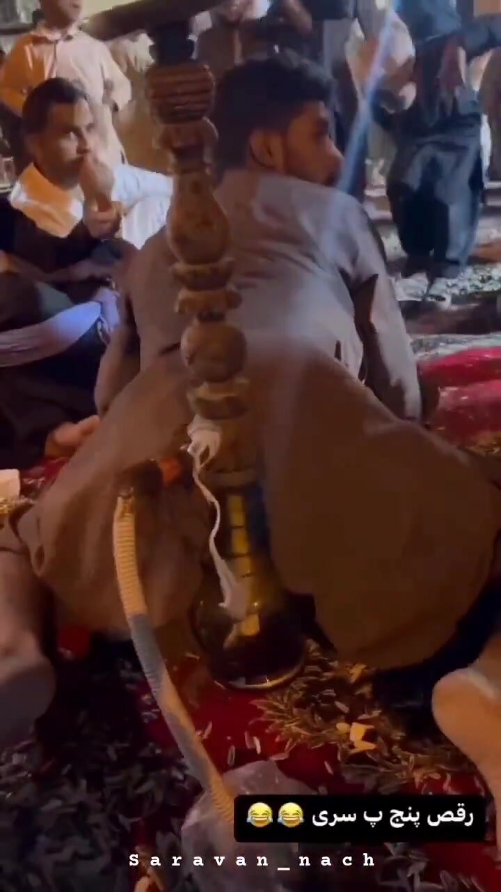 arab twerking on shisha/hookah pipe