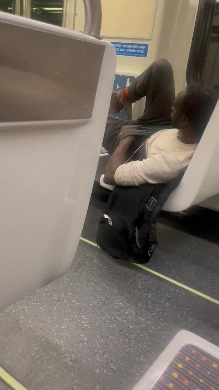 Homeless Horny On LA Metro