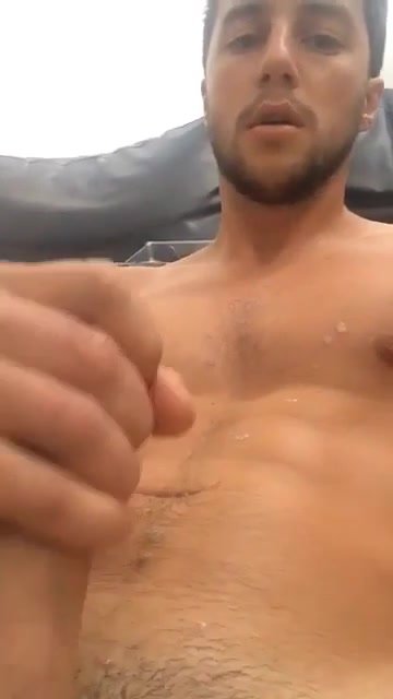 Gorgeous uncut cock cums