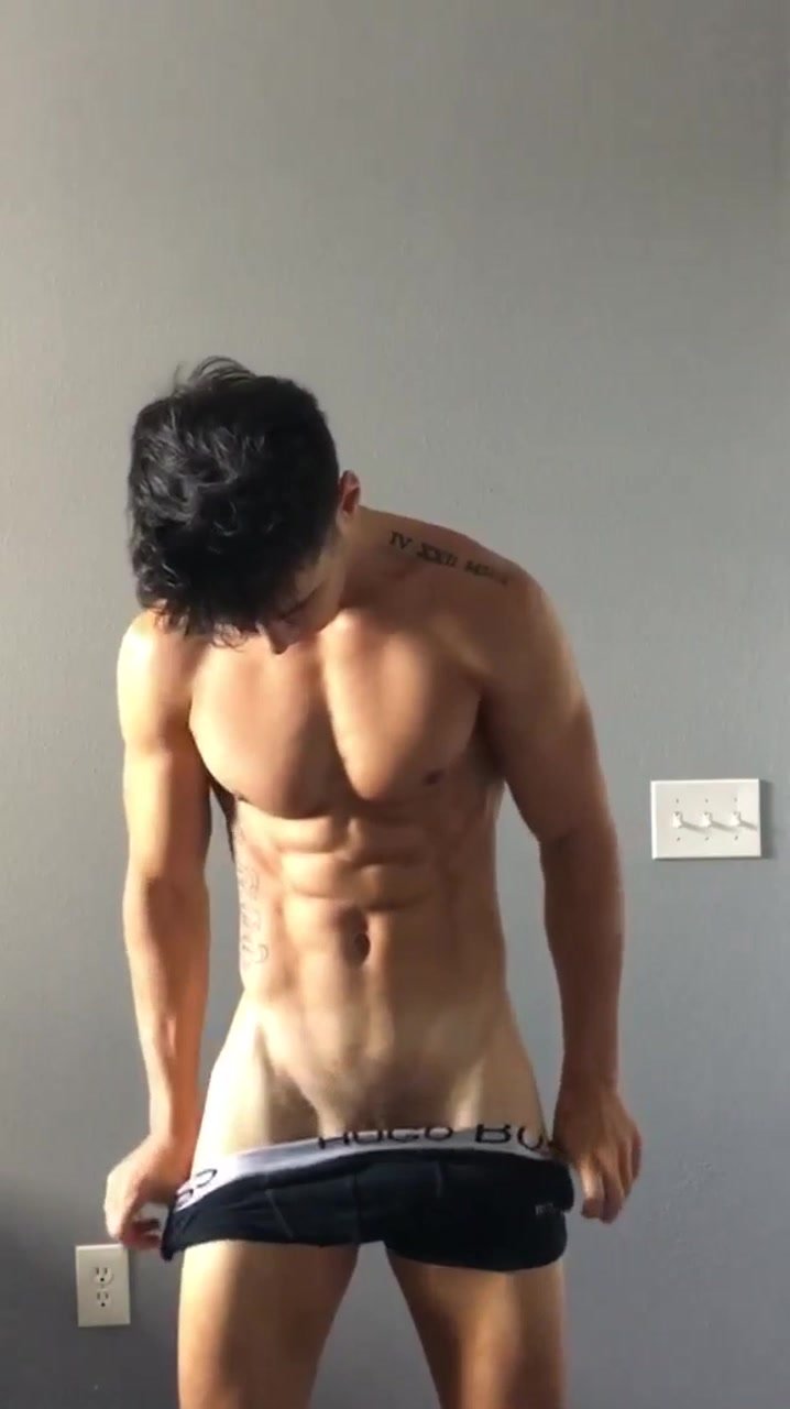 ... Agustin muscular lad shows his cock