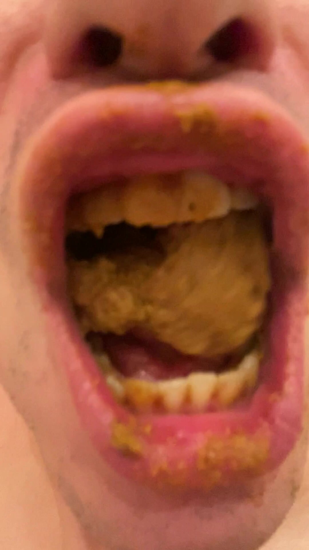 Twink Chews Shit closeup EXTREME