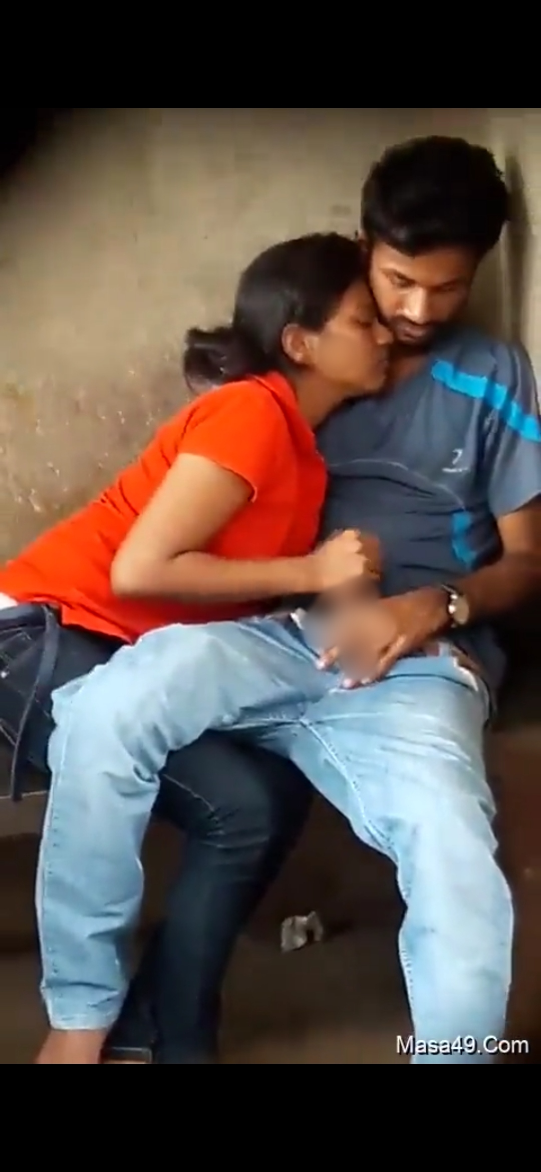 Indian voyeur Sex of a couple having secret Sex outdoor