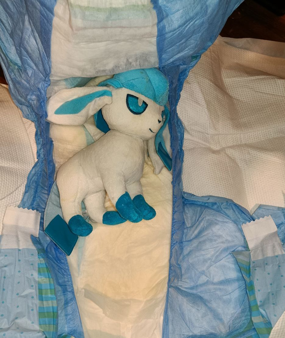 Plush in old diaper gets another shower
