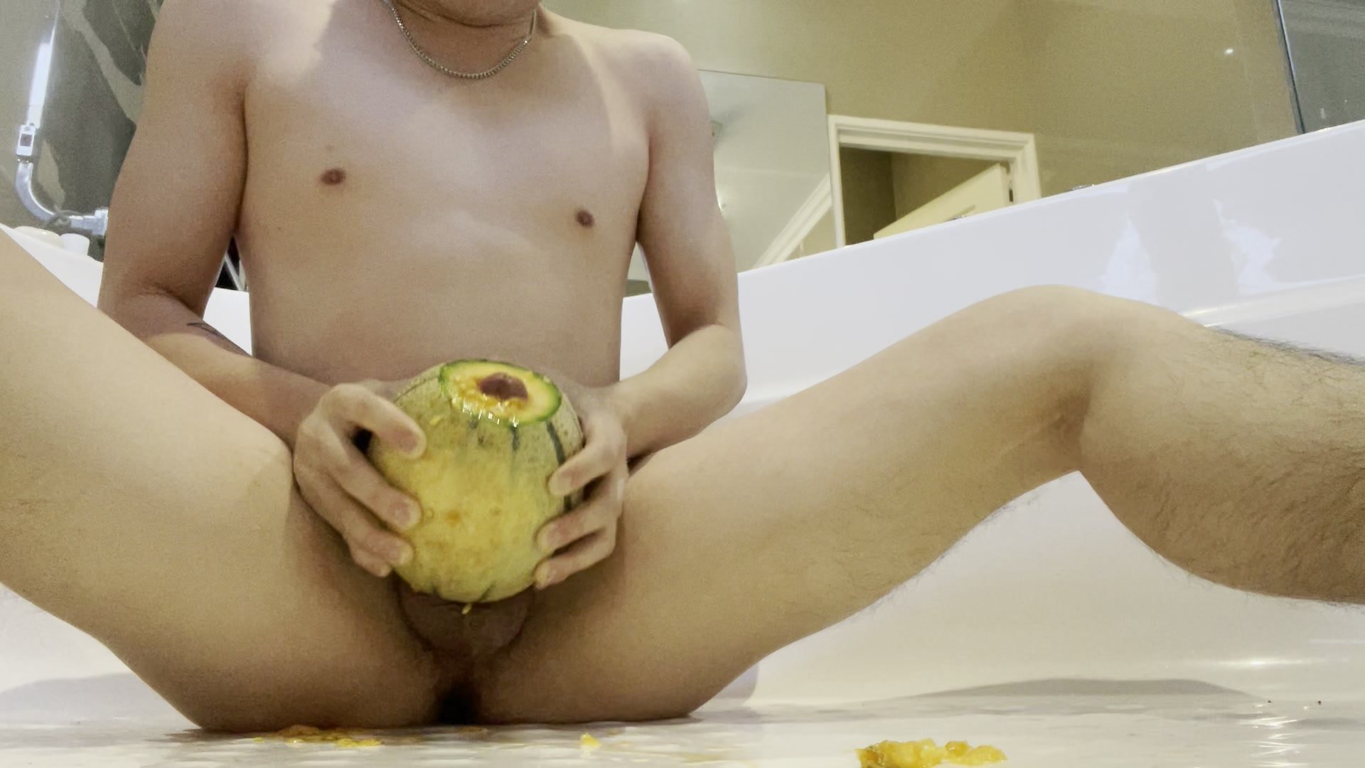 Fucking a cantaloupe and poppers