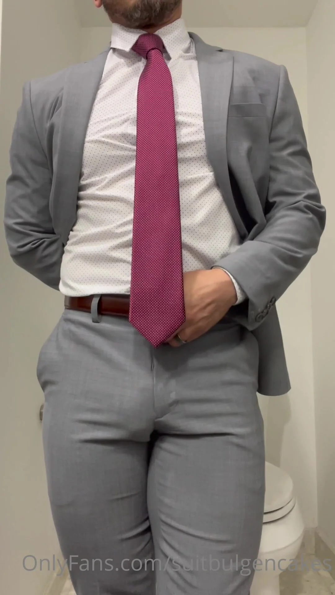 Suits and ties: Sexy tight grey suit - ThisVid.com