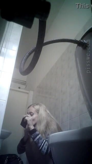 Beautiful Russian woman spy wc poop 246