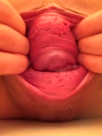 Nasty weird pussy and anal spreading
