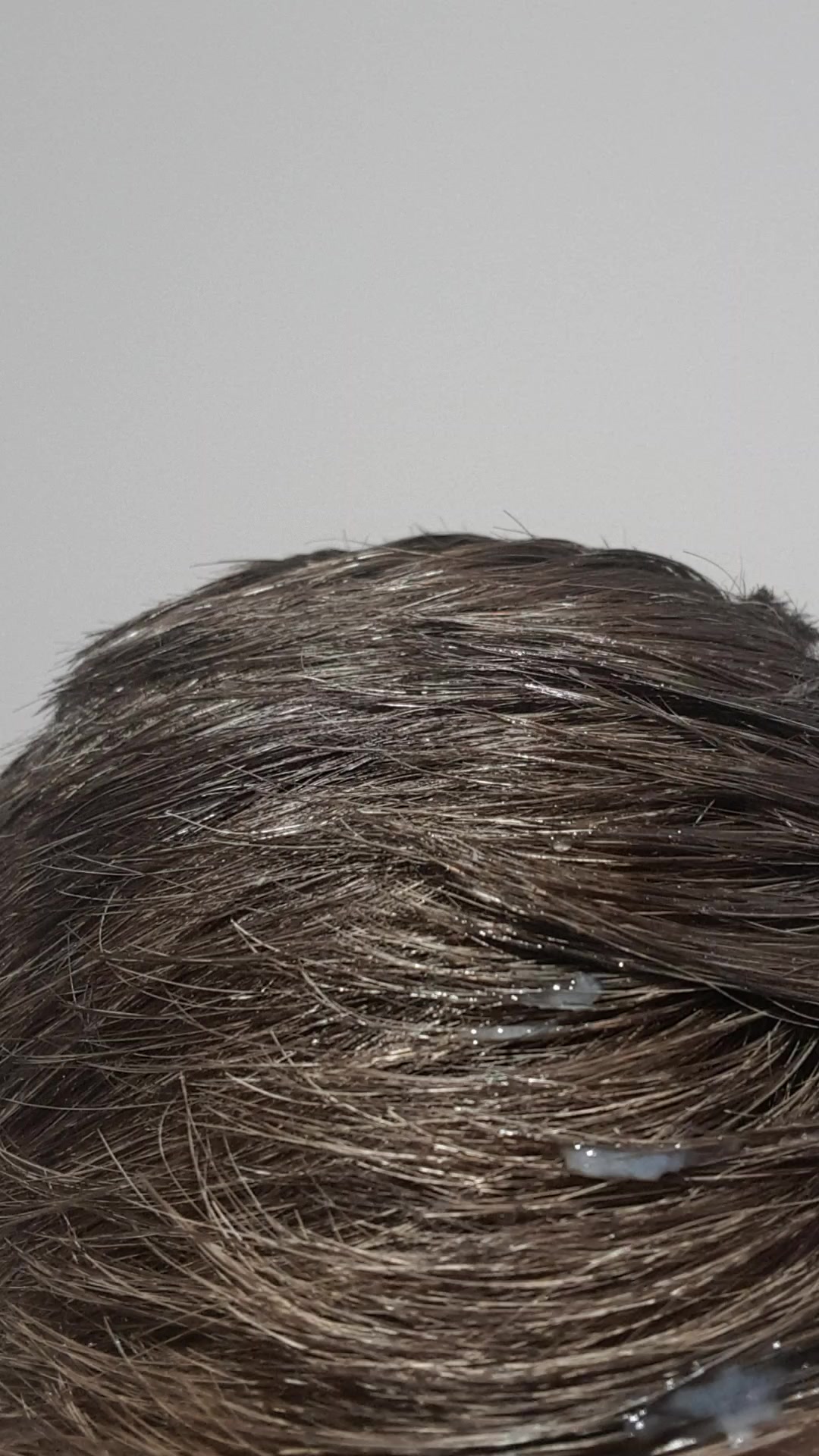 Hair play - rubbing a small load in!