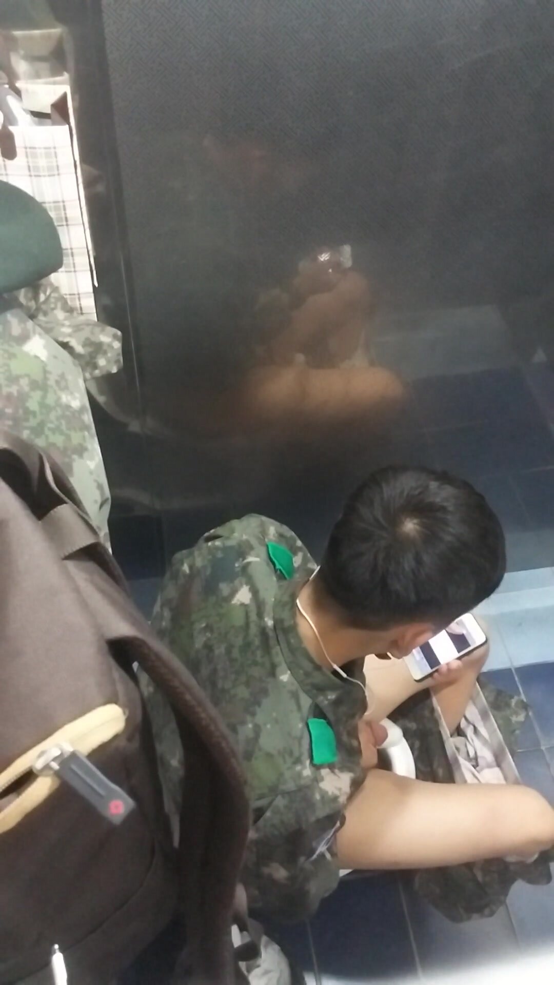 Korean army toilet spy jerk 7