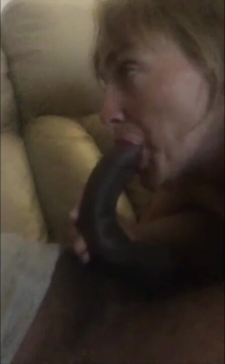 Toothless Granny Knows How to Please a Cock