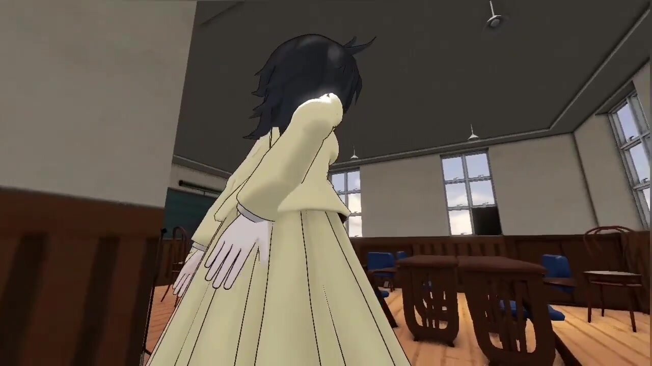 (Sfm) Tomoko enjoying her own farts
