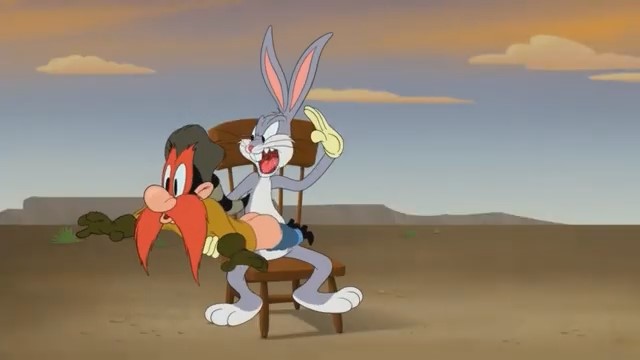 Bugs Bunny Spanks Yosemite Sam