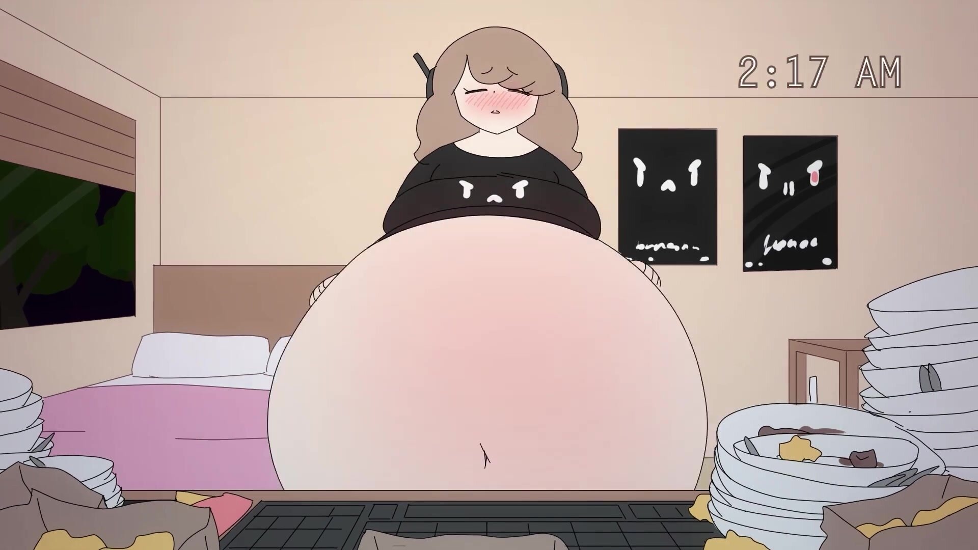 Weight gain (animation)