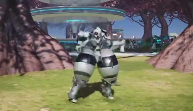Thick Anime Mech Tests Out Skill Set