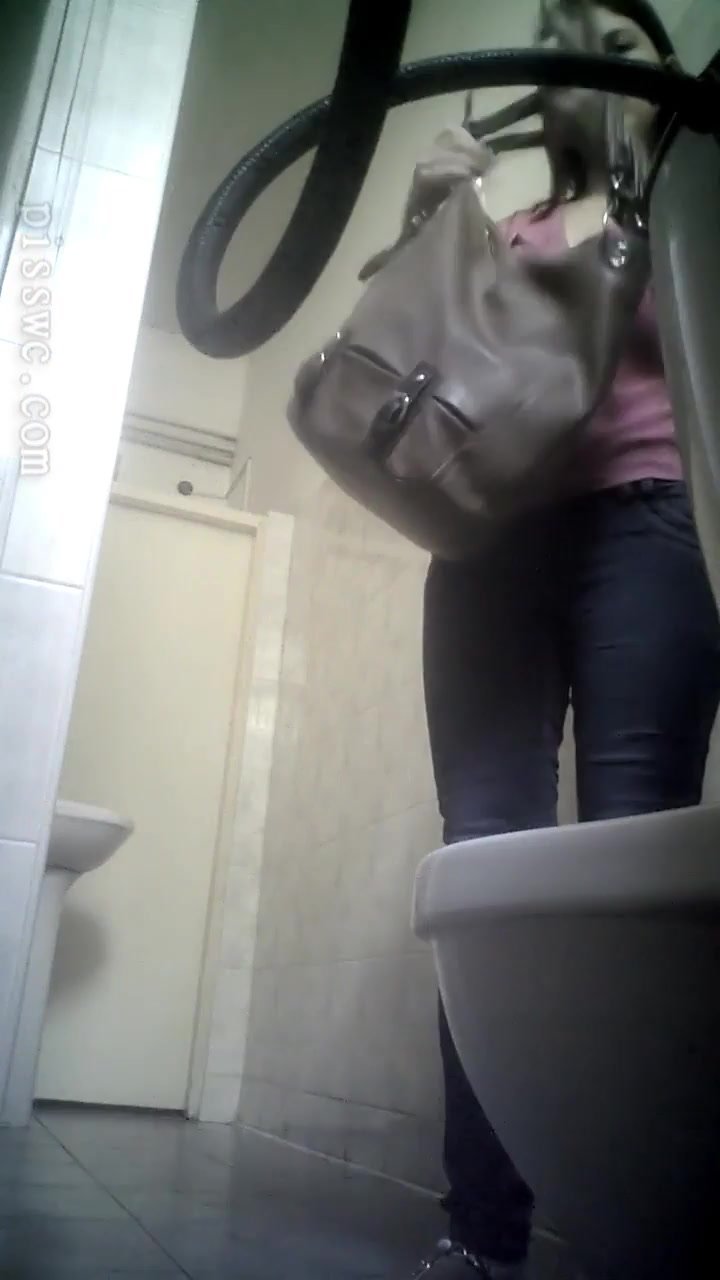 Beautiful Russian woman spy wc pee 349