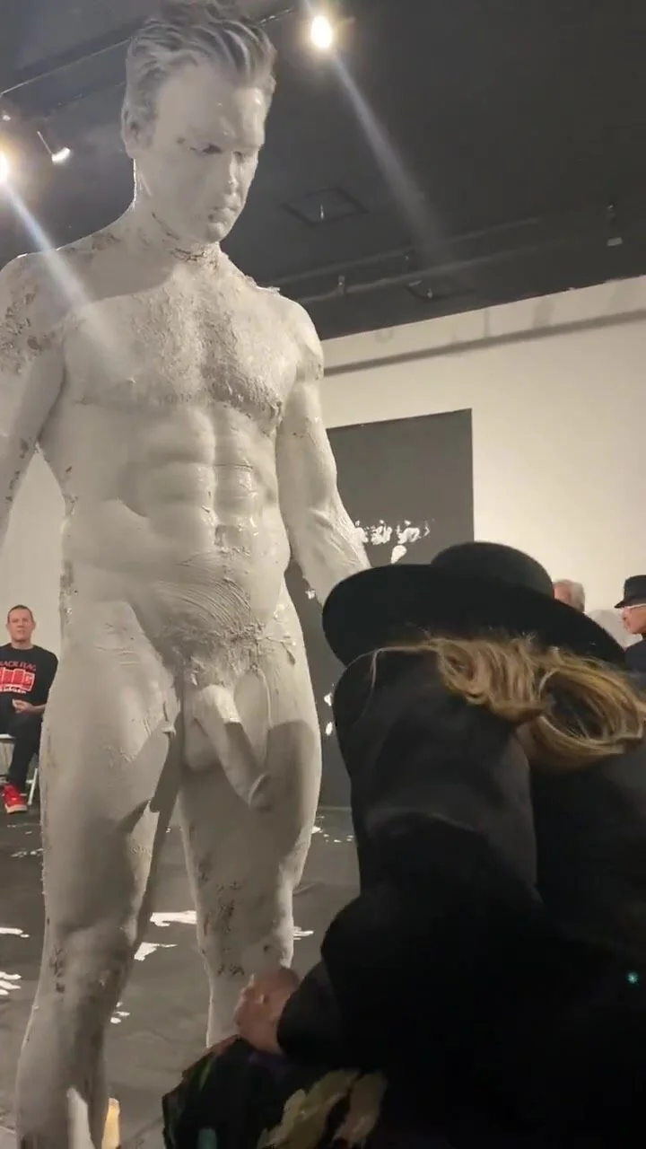 Huge Cock Stands - Big Cock On Display At Art Exhibition - ThisVid.com