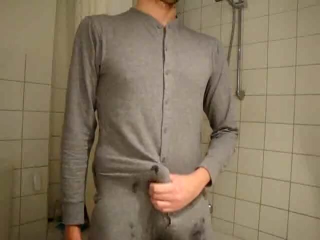 Gay Leaks Piss In Pajamas And then Cums