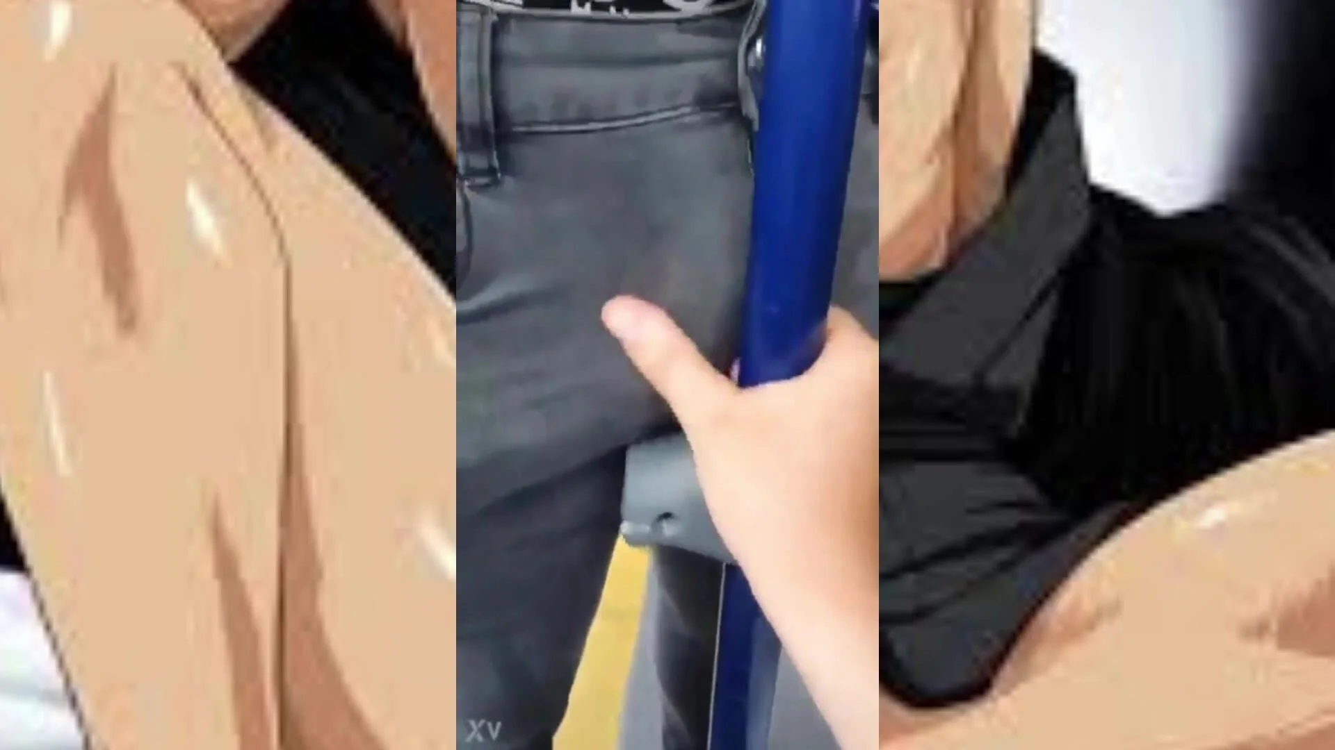 Boner bulges spotted in public: train3 - video 2… ThisVid.com