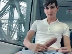 jerking off on the train - video 3