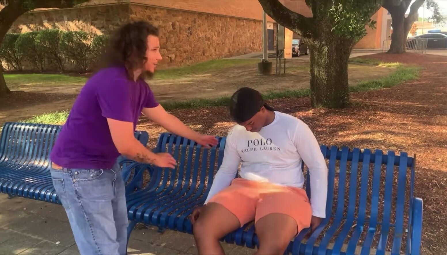 Black college student gets hypnotized to FREEZE