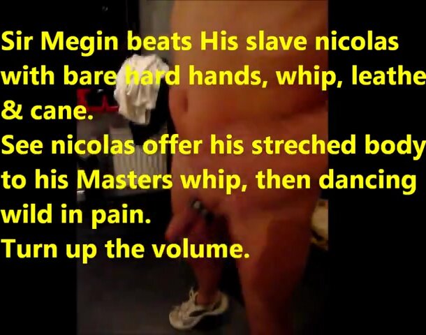 Training slave nicolas80 handspanking, whip, cane, stra