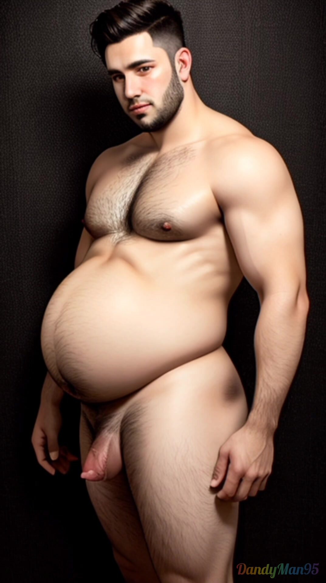 AI Generated Pregnant Man Bellies (1)