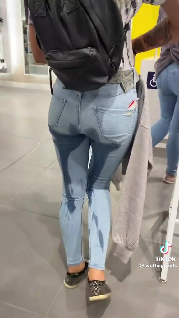 Woman accidentally pees in her jeans