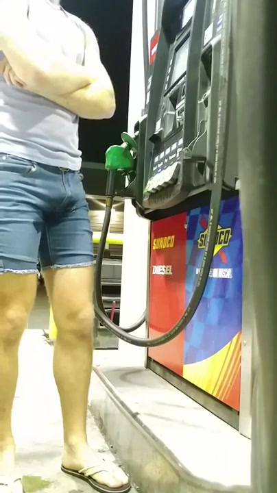 At the gas station