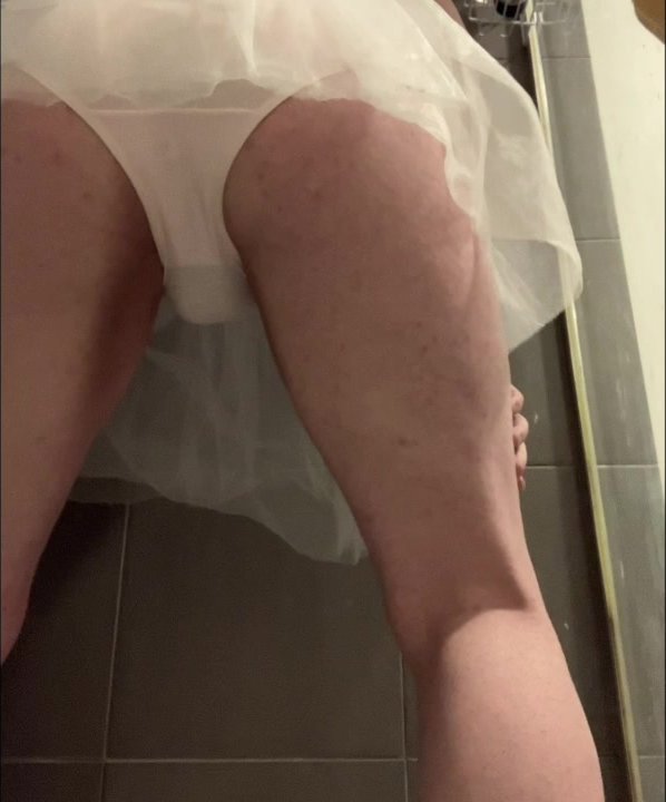 Sissy poops and plays in panties for daddy.