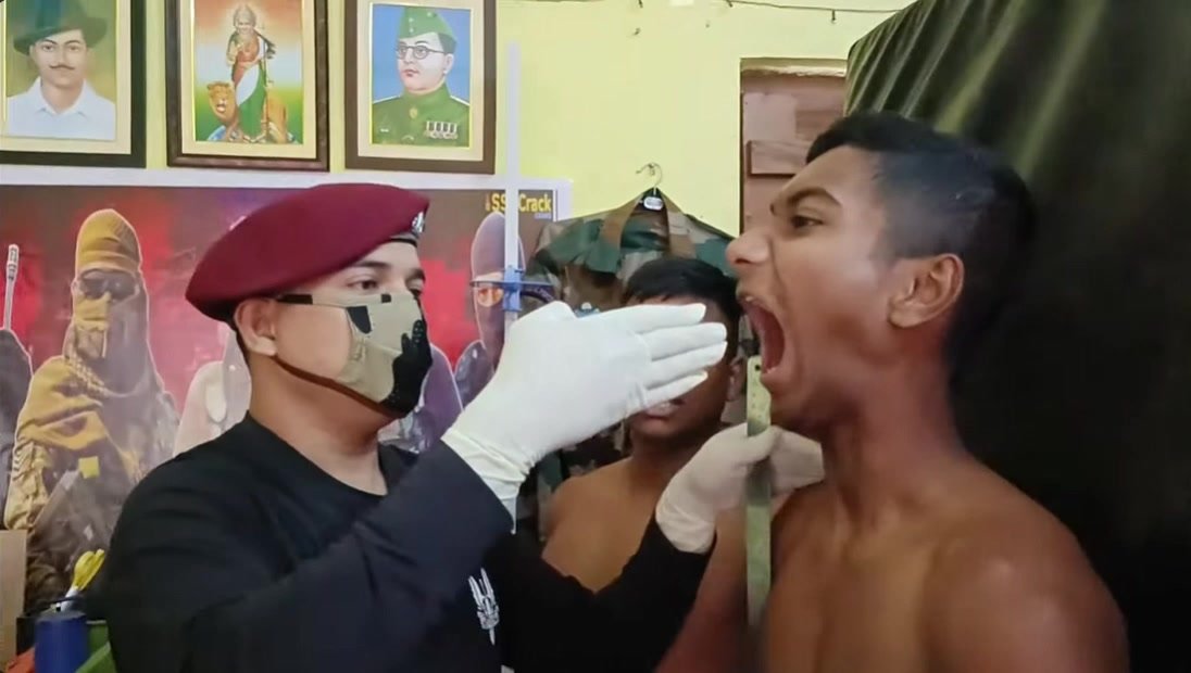 army mouth exam