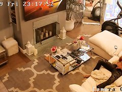 Spy - Argentinian Guy jerking off on the couch on ipcam